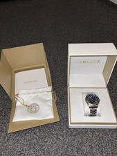 Versace Wrist Watch Blue GMT Hellenyium V11 5 ATM 42mm Men's