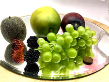 Vintage Fruit Plastic Grapes Kiwi Fig Apple Berries Ornaments Photo Props