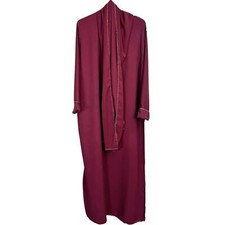 Ladies Premium Gold Trim Abaya