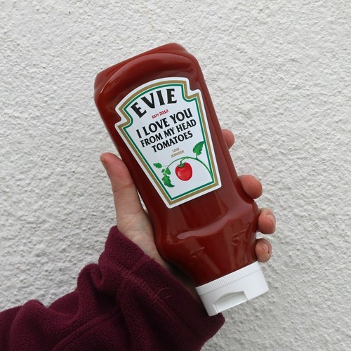Personalised spoof ketchup - personalised,