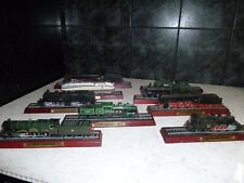 ATLAS EDITION MODEL TRAINS X9 ON WOODEN PLINTHS