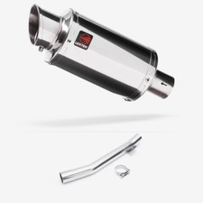 Stainless Steel Stubby Exhaust Silencer End Can & Link Pipe GSF600 Bandit 95-05