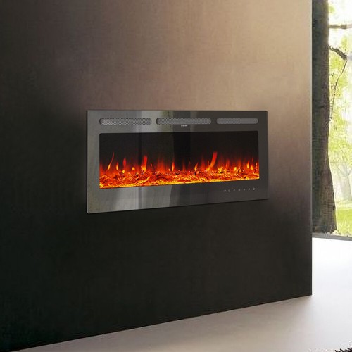 New wide electric fire wall - wide,