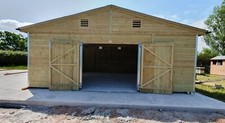 24x24 timber workshop garage - timber,