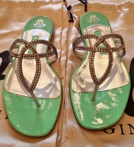 Gina green new sandals with - gina,