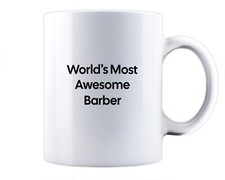 Barber Mug Coffee Tea Cup Job Work Gift Hair Stylist Shop Hairdresser Best Funny