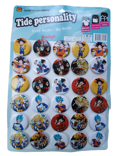 30x dragon ball goku badges - 30x,