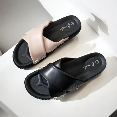 Womens flat chunky sandals - chunky,