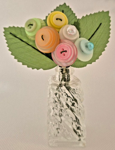Handmade button bouquet - handmade,