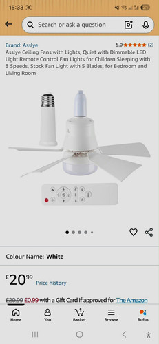 Asslye led ceiling fan with - fan,