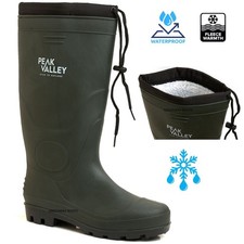 MENS HIKING BOOTS WINTER GRIP MUCKER WELLINGTON WARM THERMAL FUR LINED SHOES SZ