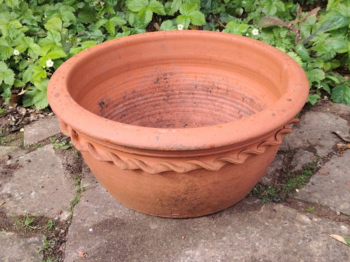 Terracotta large plant pot - large,