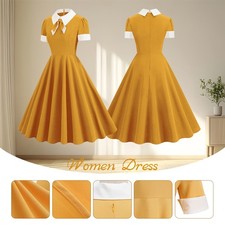 Women 50s retro dress bow - women,