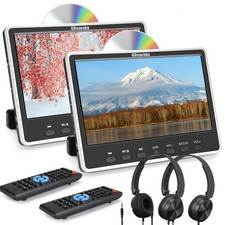 2X12" Dual Screen Car Headrest