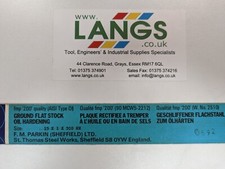 Ground Flat Stock - GFS - Gauge Plate - Metric - Various Sizes