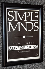 SIMPLE MINDS band framed A4