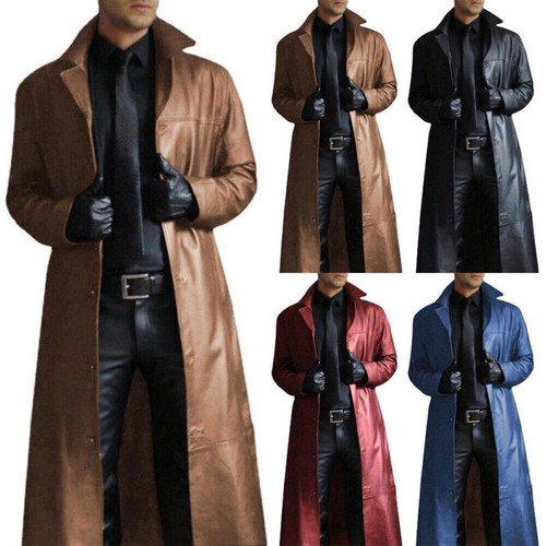 2026 men retrotrench coat faux - 2026,