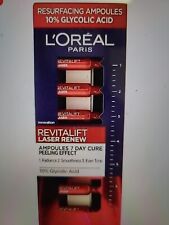 L'Oreal Paris Laser Renew Resurfacing Ampoules 10% Glycolic  Acidx20 Free Post  