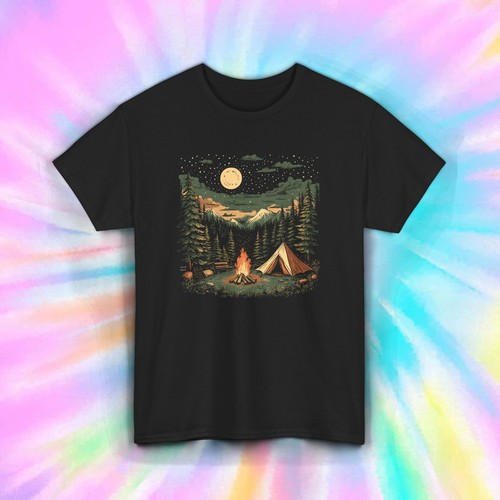 Campfire shirt forest tent - forest,