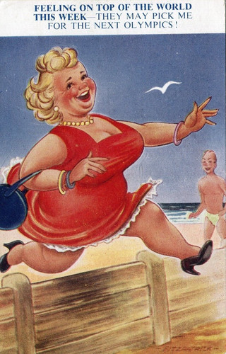 Beach olympics curvy lady - beach,