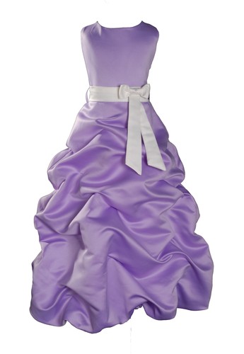 Lilac flower girl dress party - dress,