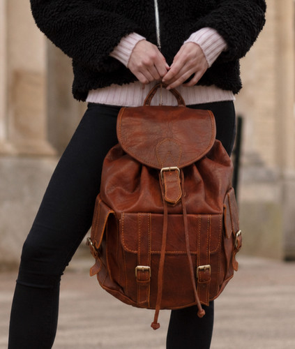 Rucksack backpack chestnut - rucksack,
