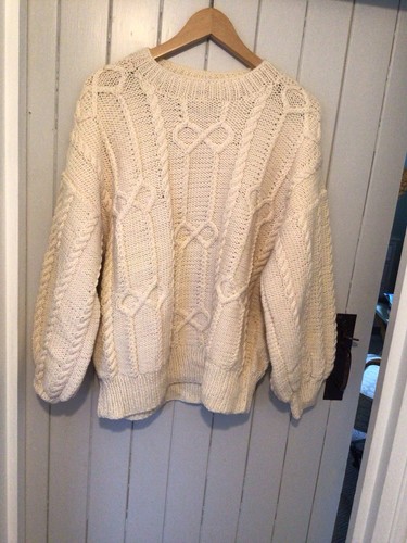 Vintage aran patterned jumper - vintage,