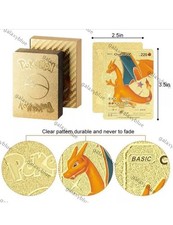 55PCS Pokemon Card Foil GOLD PACK 55 CARDS TCG GX Vmax GX Card Charizard Rare