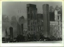 1994 Press Photo Remains of