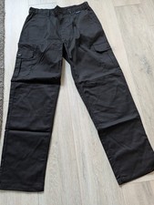 Men's Black Work Trousers Size