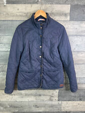 Fat Face Womens Quilted Jacket Size UK 8 Navy Casual Everyday Country Outdoor