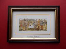 GOLF  PRINTS BY JEDD SMALL SIZE FRAMED - THE CLUBHOUSE - NINE UNDER PAR