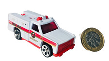 Toy Car Hot Wheels Fire Engine Truck White 1974 Vintage ra