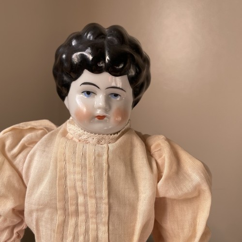 Antique german china head doll - german,