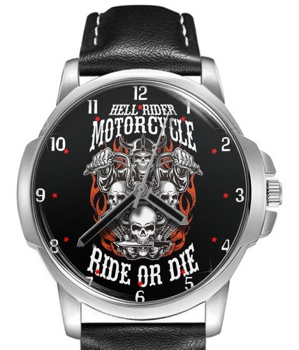 Skull biker ride die - ride, or