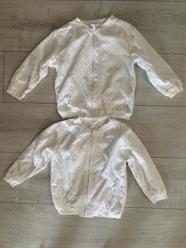 Twin girls broderie white - twin,