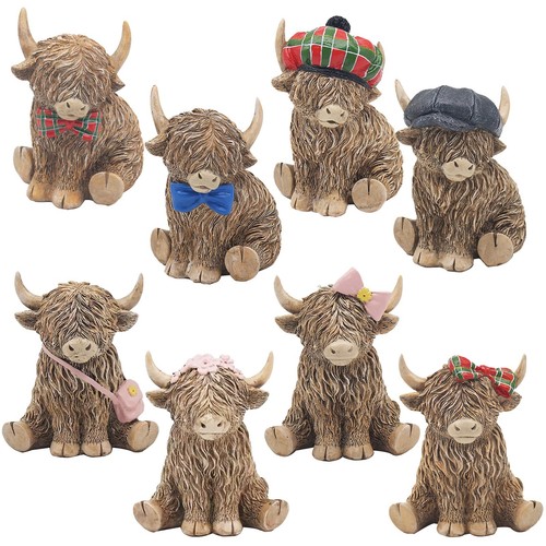 Highland cow ornament with - cow,