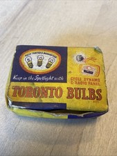 Toronto 6V Bulbs. Dynamo. Radio Panel. Motorcycle. NOS