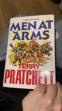 1st Edition Signed Terry Pratchett Men At Arms Discworld Novel Hardback Book