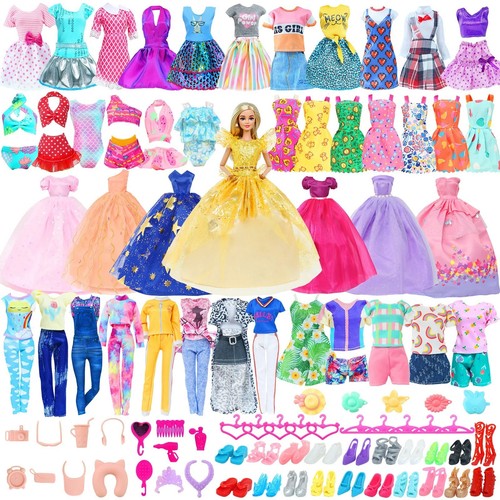 50pcs barbie doll clothes - doll,