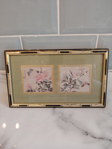 Vintage painting silk asian - on,