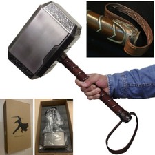 HCMY Full Metal Version 2.0 1:1 The Avengers Thor Hammer Replica Props Mjolnir
