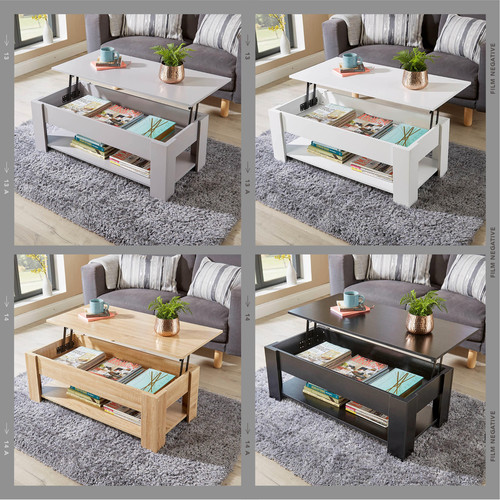 Lift coffee table with - up,