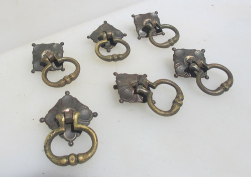 Antique brass drawer - brass,