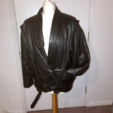 Women’s 1980’s Women’s Leather Blouson Jacket, Size M, Rawhide Of London