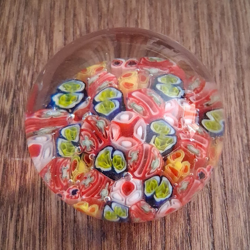 Art glass paperweight - art,