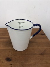 vintage enamel measuring jug