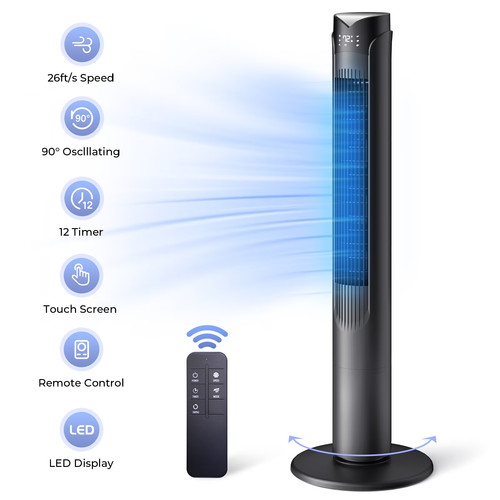 Oscillating tower fan with - 41",
