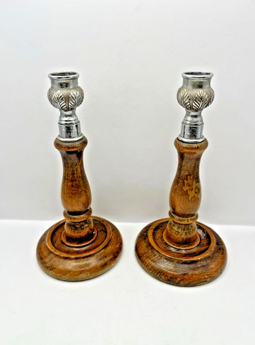 Pair vintage wooden - vintage,