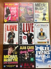 9 X STAND UP COMEDIANS DVD BUNDLE,NORTON, McINTYRE,ATKINSON,EVANS,GORMAN,A CARR.